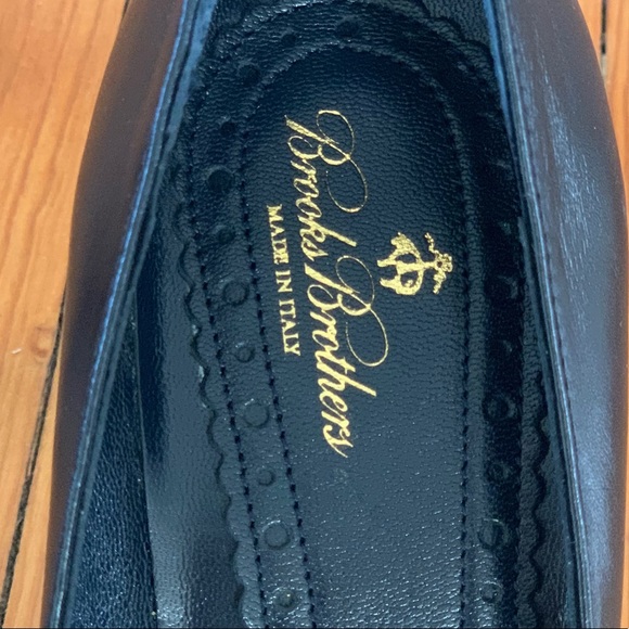 Navy Leather Pumps - Picture 5 of 7